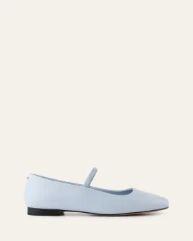 AVERY CASUAL FLATS MIST BLUE LEATHER