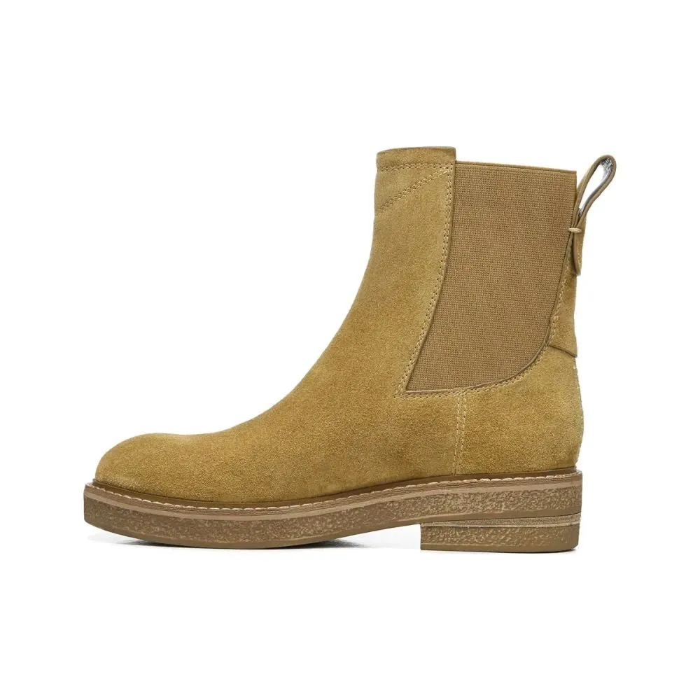 Bellina Caramel Suede Franco Sarto Ankle Boots