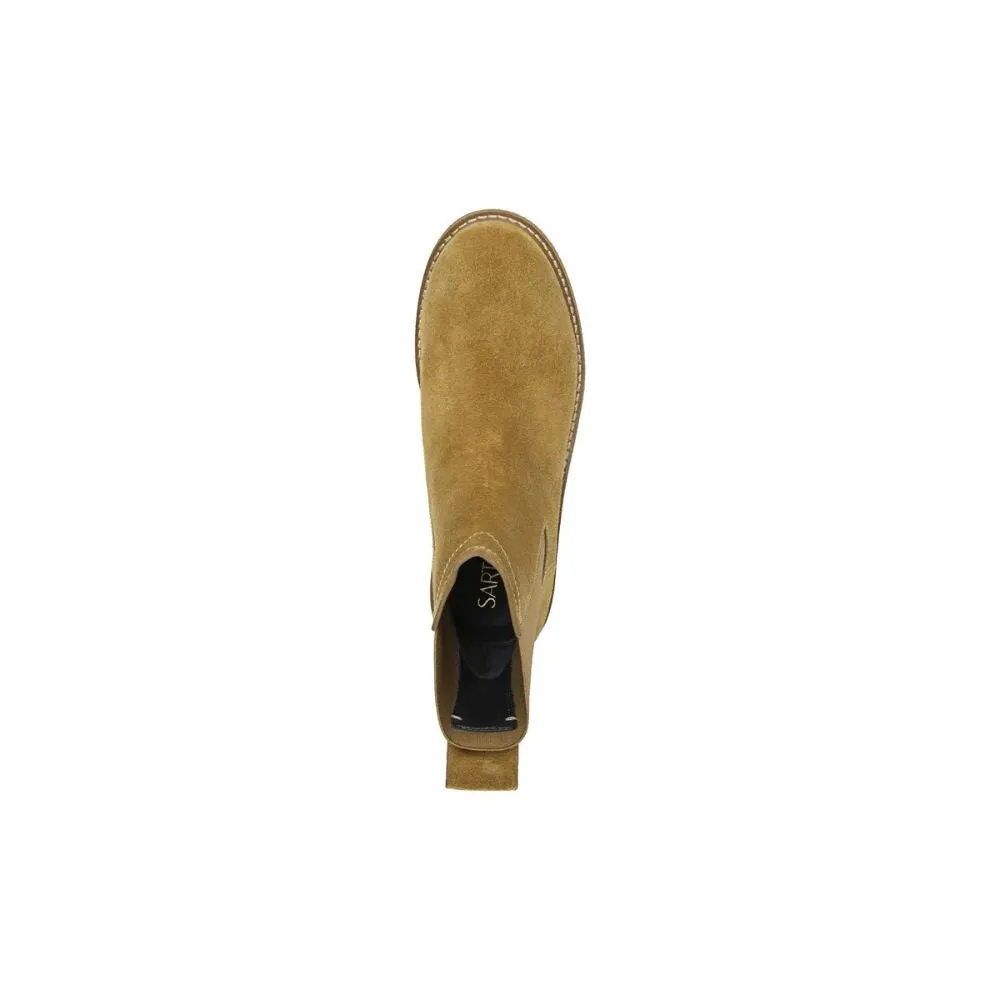 Bellina Caramel Suede Franco Sarto Ankle Boots
