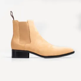 Byron High Heel Boot - Suede Beige
