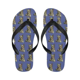 Chihuahua Flip Flops - Blue
