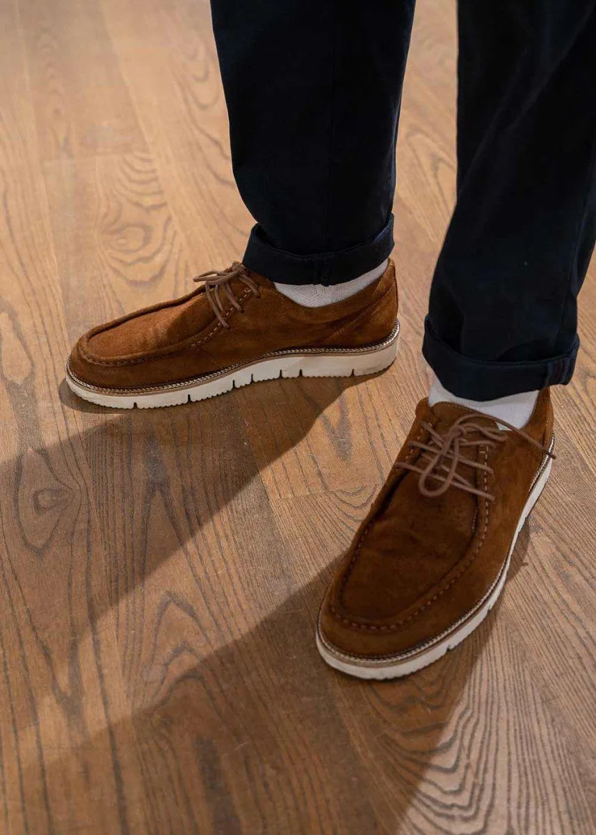 Eilo Vibram Low - Cognac Suede - Cognac