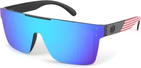 FEISEDY Men Sunglasses Polarized Oversized Square Flat Top Cycling Running Fishing Golf Hiking Sports B2990