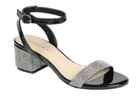 Forever Natalie-22 Women Open Toe Ankle Strap Low Chunky Block Heel Party/Dressy Sandals