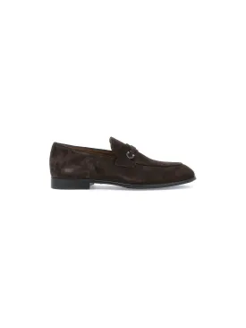 Gancini Suede Loafers