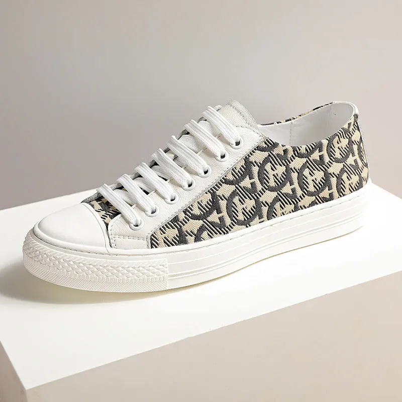 Men's Low-Top Canvas Casual Shoes