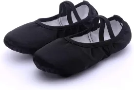 MSMAX Girls Ballet Shoes Toddler Costume Dancing Flats for Kids (Toddler/Little Kid/Big Kid)