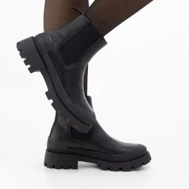 Pacific chelsea chuncky ankle boot black