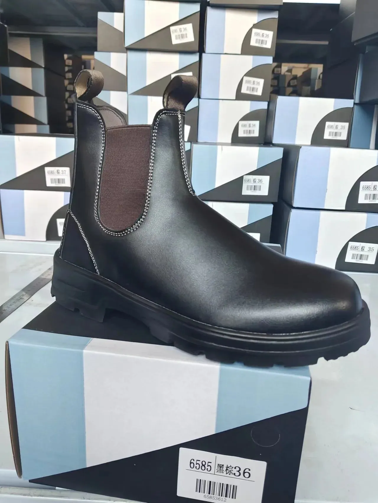 Retro Leather Ankle Chelsea Boots Casual