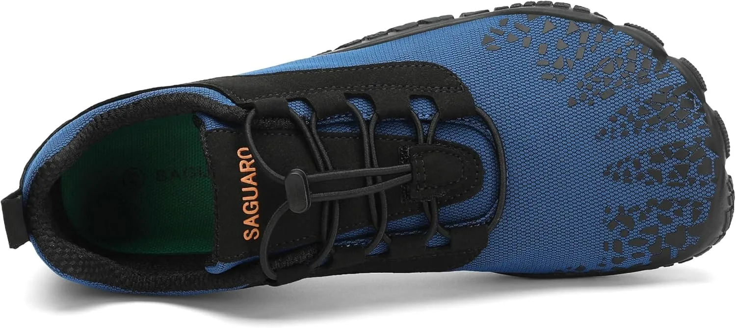 SAGUARO Men's Barefoot Shoes Wide Toe Box Minimalist Sneakers Water Shoe Active VII