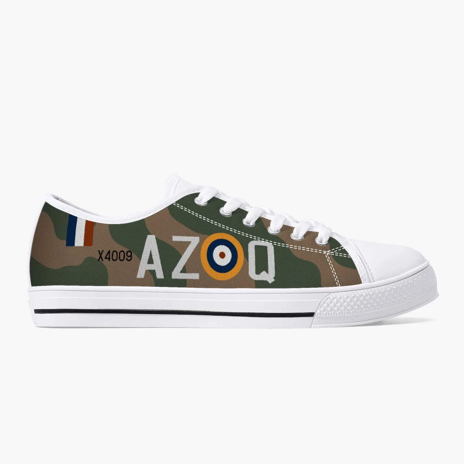 Spitfire "AZ-Q" of Pat Hughes Low Top Canvas Shoes