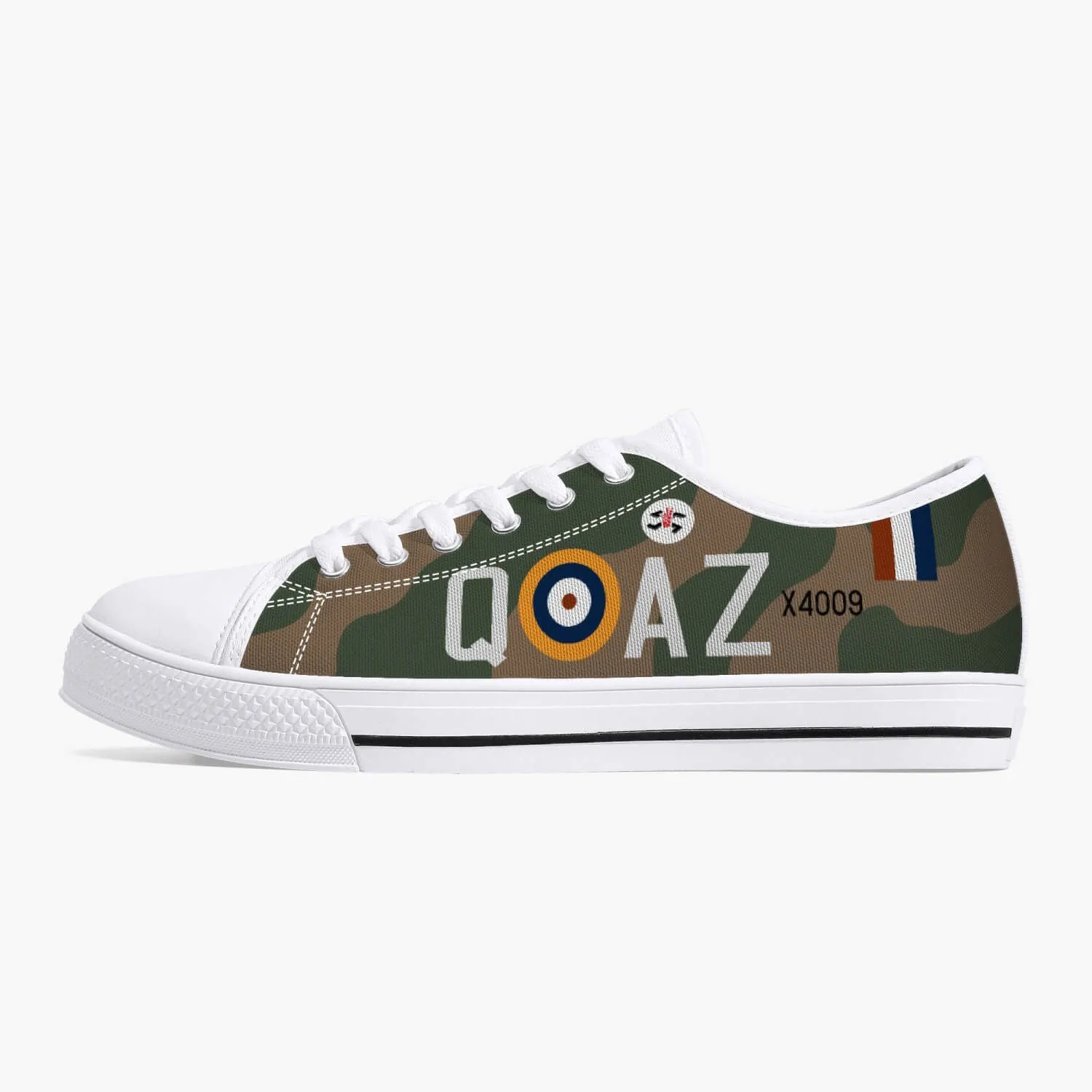 Spitfire "AZ-Q" of Pat Hughes Low Top Canvas Shoes