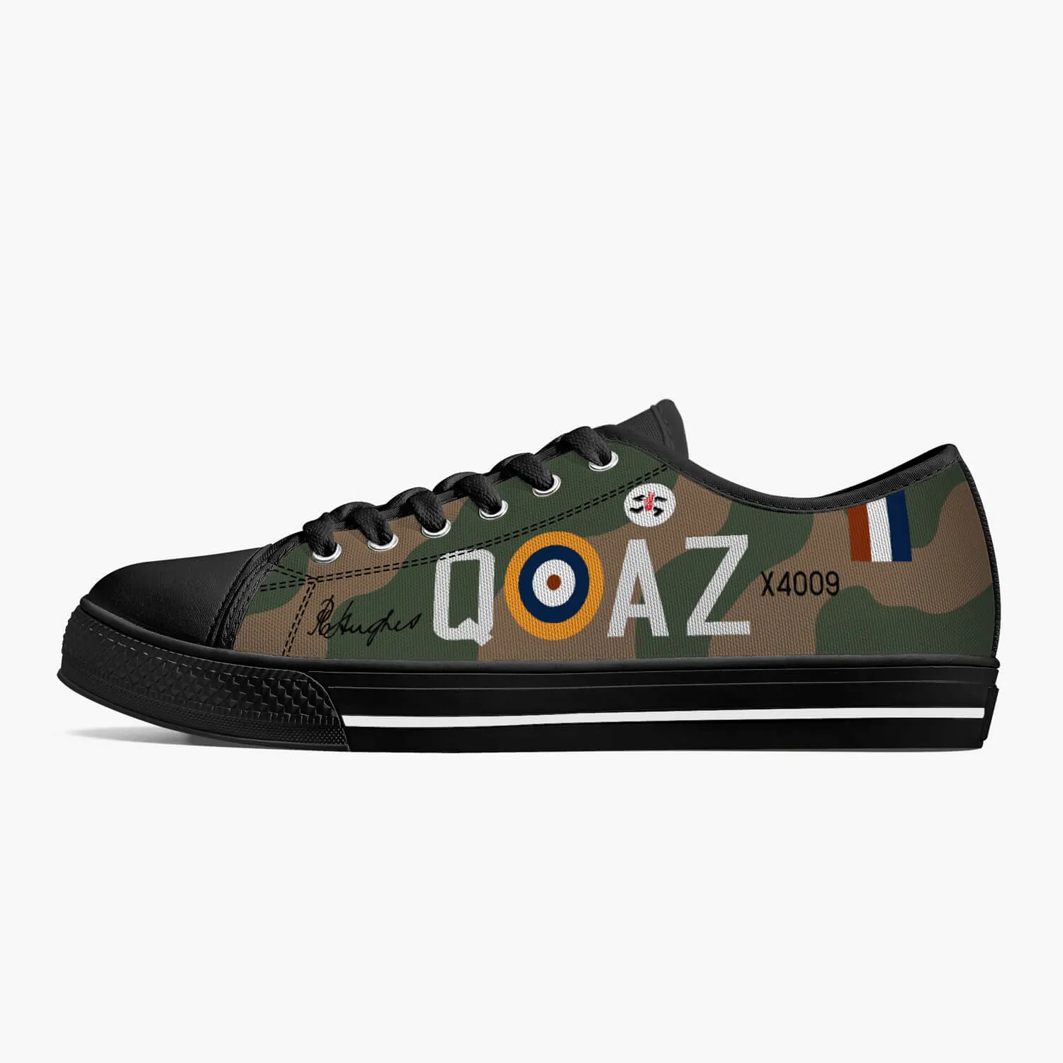 Spitfire "AZ-Q" of Pat Hughes Low Top Canvas Shoes