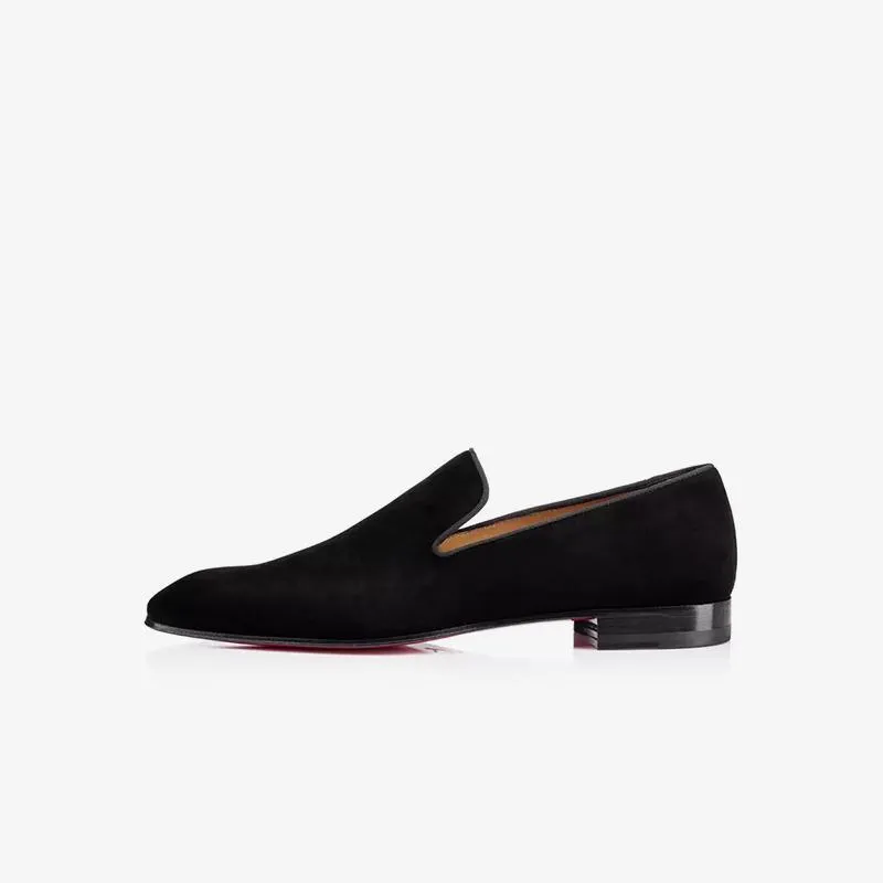 Square Toe Suede Leather Loafer