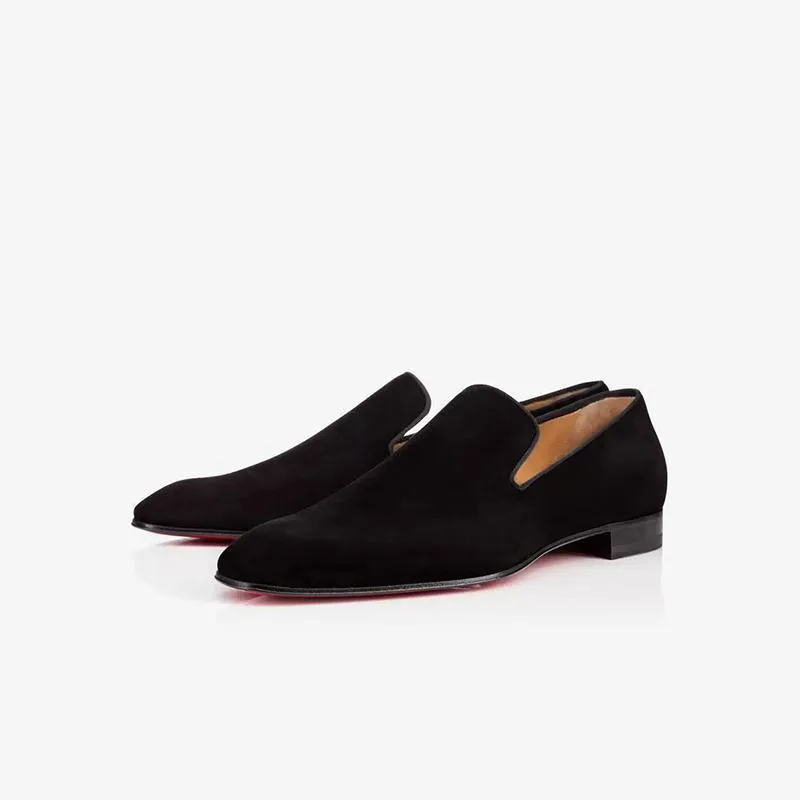 Square Toe Suede Leather Loafer