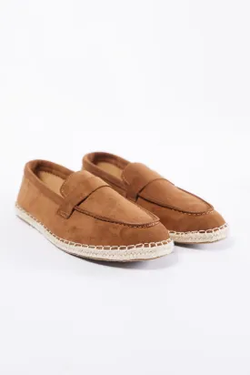 SUEDE JUTE LOAFERS