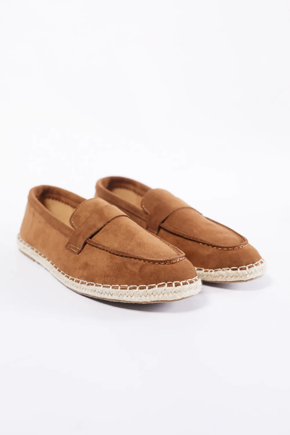 SUEDE JUTE LOAFERS