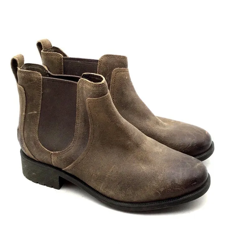 UGG Women's Bonham II 1095150 Brown Ankle Chelsea Boots - Size 9